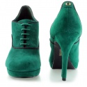 BOTKI GUESS BADGE DERBY SUEDE TEAL