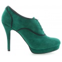 BOTKI GUESS BADGE DERBY SUEDE TEAL