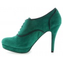 BOTKI GUESS BADGE DERBY SUEDE TEAL