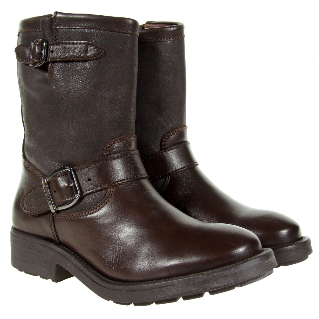 BOTKI GUESS LOLA SHOOTIE LEATHER MORO