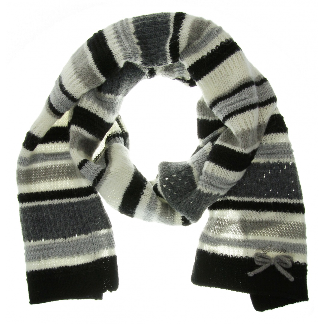 SZAL GUESS SCARF BLACK AW4139WOL03 BLA
