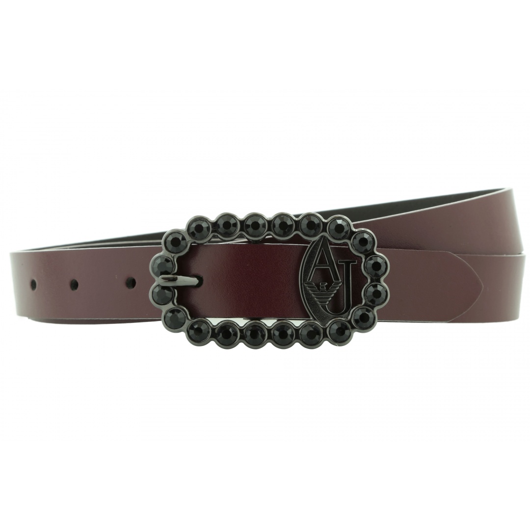 PASEK ARMANI JEANS U5119 G5 12 BORDEAUX