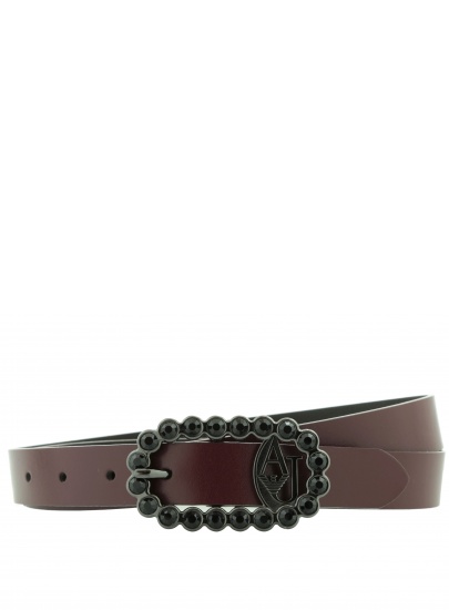 PASEK ARMANI JEANS U5119 G5 12 BORDEAUX
