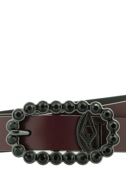 PASEK ARMANI JEANS U5119 G5 12 BORDEAUX