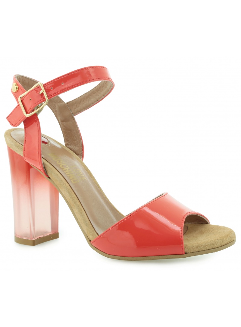 SANDAŁY LOVE MOSCHINO SANDALO RED