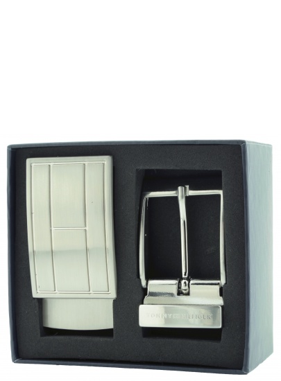 Pasek TOMMY HILFIGER Gift Box Double Buckle Adjustable Black