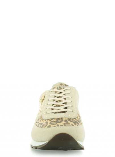 PÓŁBUTY SPORTOWE GUESS GLORY SNEAKER PRINTED FABRIC BEIGO