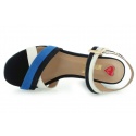 SANDAŁY LOVE MOSCHINO SANDALO MIX NERO BLUE BIANCO