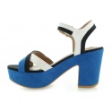 SANDAŁY LOVE MOSCHINO SANDALO MIX NERO BLUE BIANCO