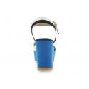 SANDAŁY LOVE MOSCHINO SANDALO MIX NERO BLUE BIANCO