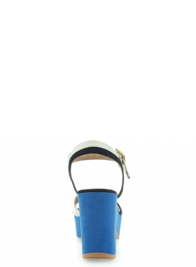 SANDAŁY LOVE MOSCHINO SANDALO MIX NERO BLUE BIANCO