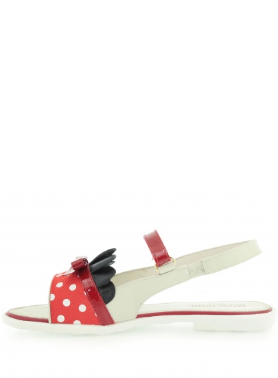 SANDAŁY MOSCHINO 25479 BIANCO ROSSO BIANCO NERO