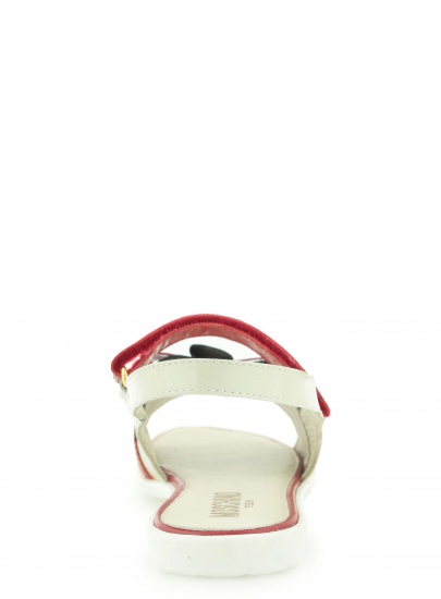 SANDAŁY MOSCHINO 25479 BIANCO ROSSO BIANCO NERO