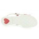 SANDAŁY MOSCHINO 25479 BIANCO ROSSO BIANCO NERO