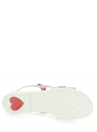 SANDAŁY MOSCHINO 25479 BIANCO ROSSO BIANCO NERO