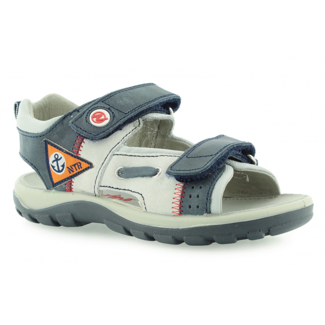 SANDAŁY NATURINO 5674 9103 NAVY BIANCO GRIGIO