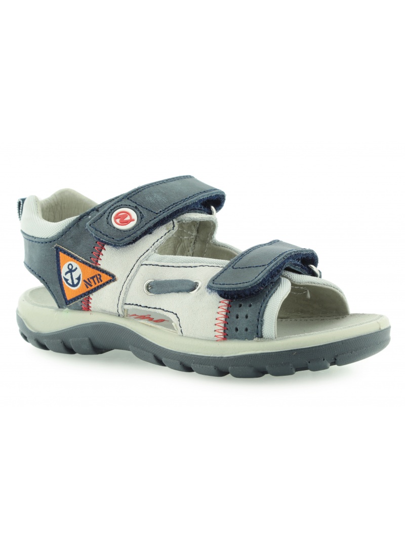 SANDAŁY NATURINO 5674 9103 NAVY BIANCO GRIGIO