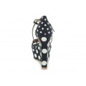 SANDAŁY LOVE MOSCHINO SANDALO POIS NERO BIANCO