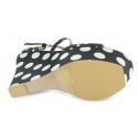 SANDAŁY LOVE MOSCHINO SANDALO POIS NERO BIANCO