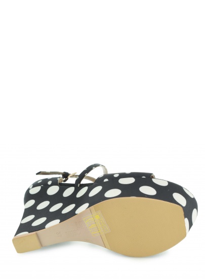 SANDAŁY LOVE MOSCHINO SANDALO POIS NERO BIANCO