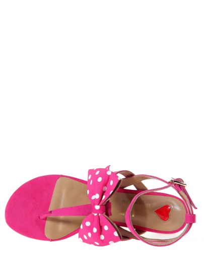 Sandals LOVE MOSCHINO SANDALO FUCHSIA BIANCO | EN