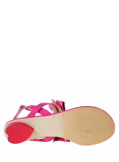 Sandals LOVE MOSCHINO SANDALO FUCHSIA BIANCO | EN