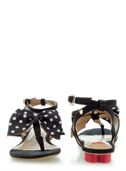 Sandals LOVE MOSCHINO SANDALO NERO BIANCO | EN