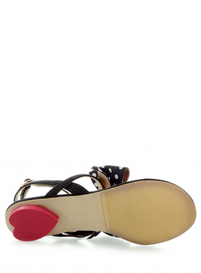 Sandals LOVE MOSCHINO SANDALO NERO BIANCO | EN