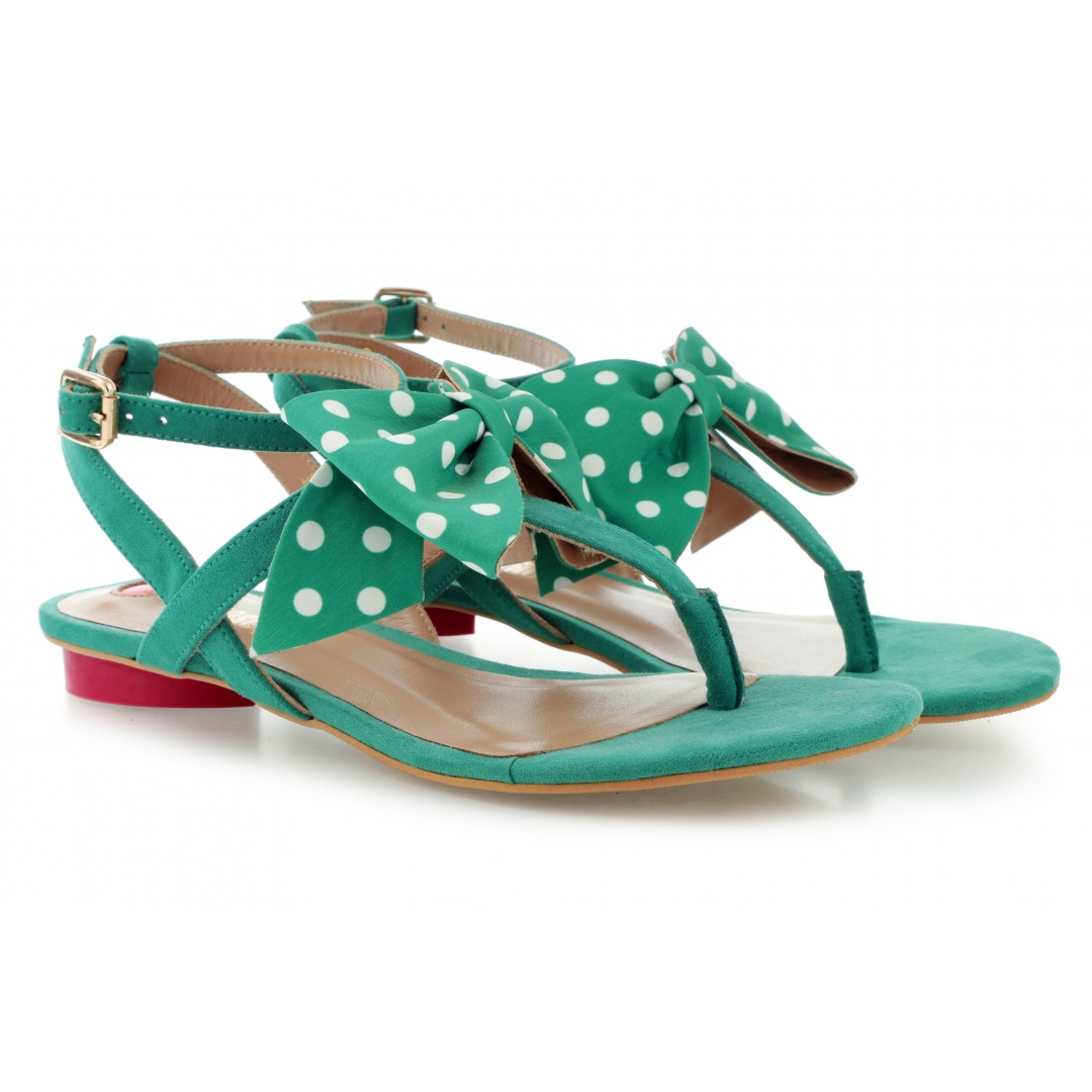 Sandals LOVE MOSCHINO SANDALO VERDE BIANCO | EN