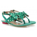 Sandals LOVE MOSCHINO SANDALO VERDE BIANCO | EN