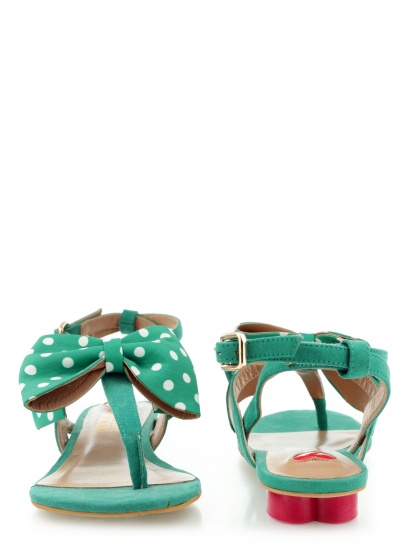 Sandals LOVE MOSCHINO SANDALO VERDE BIANCO | EN