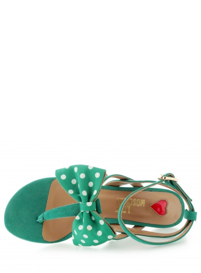 Sandals LOVE MOSCHINO SANDALO VERDE BIANCO | EN