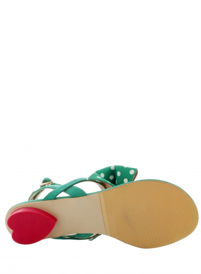 Sandals LOVE MOSCHINO SANDALO VERDE BIANCO | EN