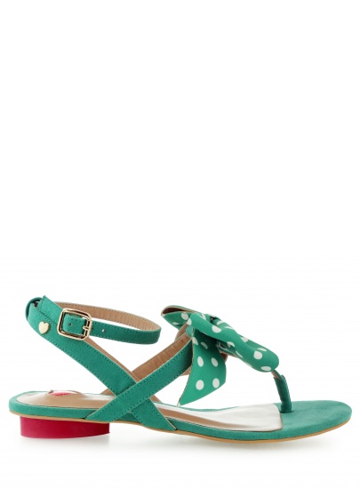 Sandals LOVE MOSCHINO SANDALO VERDE BIANCO | EN