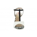 SANDAŁY LOVE MOSCHINO JA16579C0ZJO210A NEGRO BIANCO