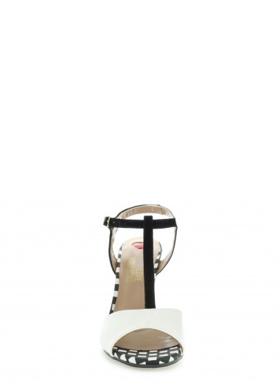 SANDAŁY LOVE MOSCHINO JA16579C0ZJO210A NEGRO BIANCO