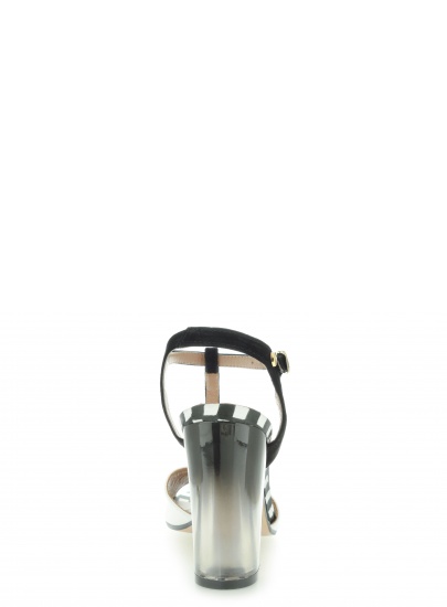 SANDAŁY LOVE MOSCHINO JA16579C0ZJO210A NEGRO BIANCO