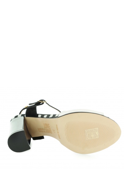 SANDAŁY LOVE MOSCHINO JA16579C0ZJO210A NEGRO BIANCO