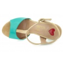 CZÓŁENKA LOVE MOSCHINO LM16579C0ZJO180A VERDE BEIGE