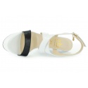 Sandals ROCCOBAROCCO TIFF BIANCO NERO | EN