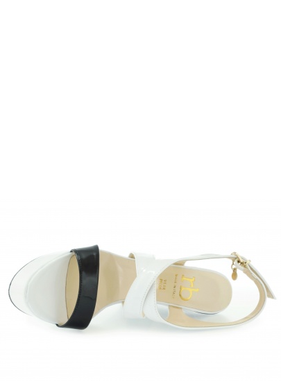 Sandals ROCCOBAROCCO TIFF BIANCO NERO | EN