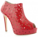 BOTKI VALENTINO SPUNTATINA 1/2 VITELLO VERNICE ART. 5082 ROSSO