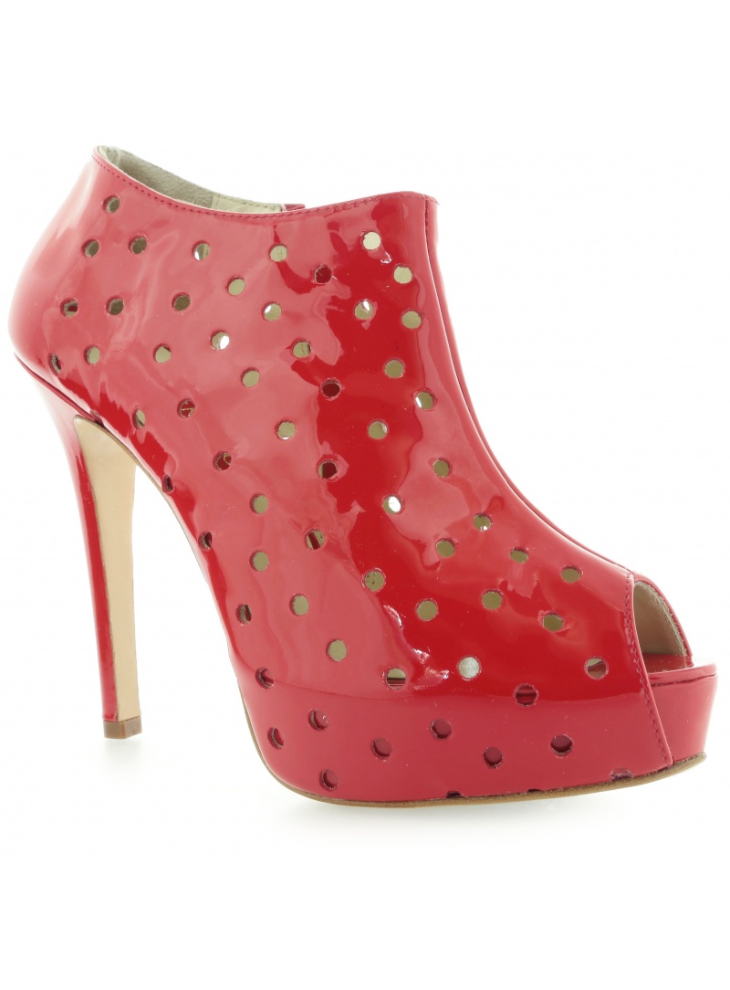 BOTKI VALENTINO SPUNTATINA 1/2 VITELLO VERNICE ART. 5082 ROSSO