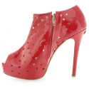 BOTKI VALENTINO SPUNTATINA 1/2 VITELLO VERNICE ART. 5082 ROSSO