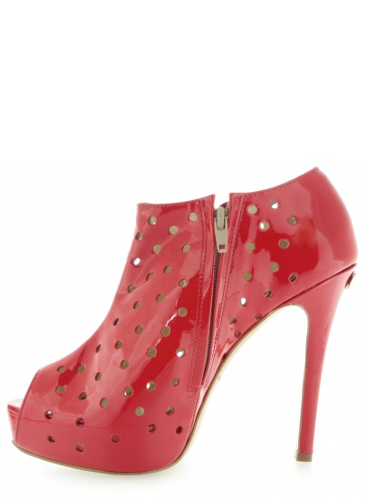 BOTKI VALENTINO SPUNTATINA 1/2 VITELLO VERNICE ART. 5082 ROSSO