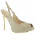 SZPILKI MARCIANO GUESS SATO SLING BACK PATENT BEIGE
