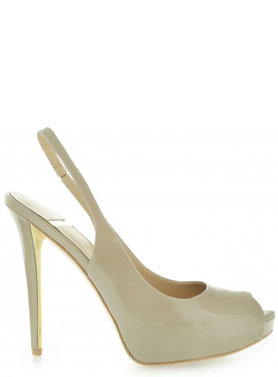 SZPILKI MARCIANO GUESS SATO SLING BACK PATENT BEIGE