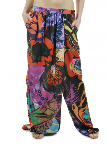 SPODNIE DESIGUAL BY L PANT ORANGE ORANGERY