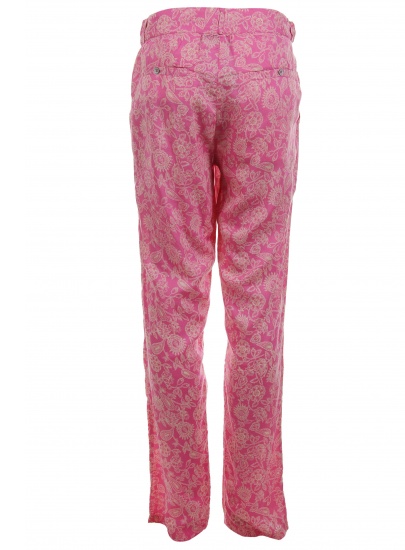 Spodnie TOMMY HILFIGER Pama Flower Pant Shocking Pink