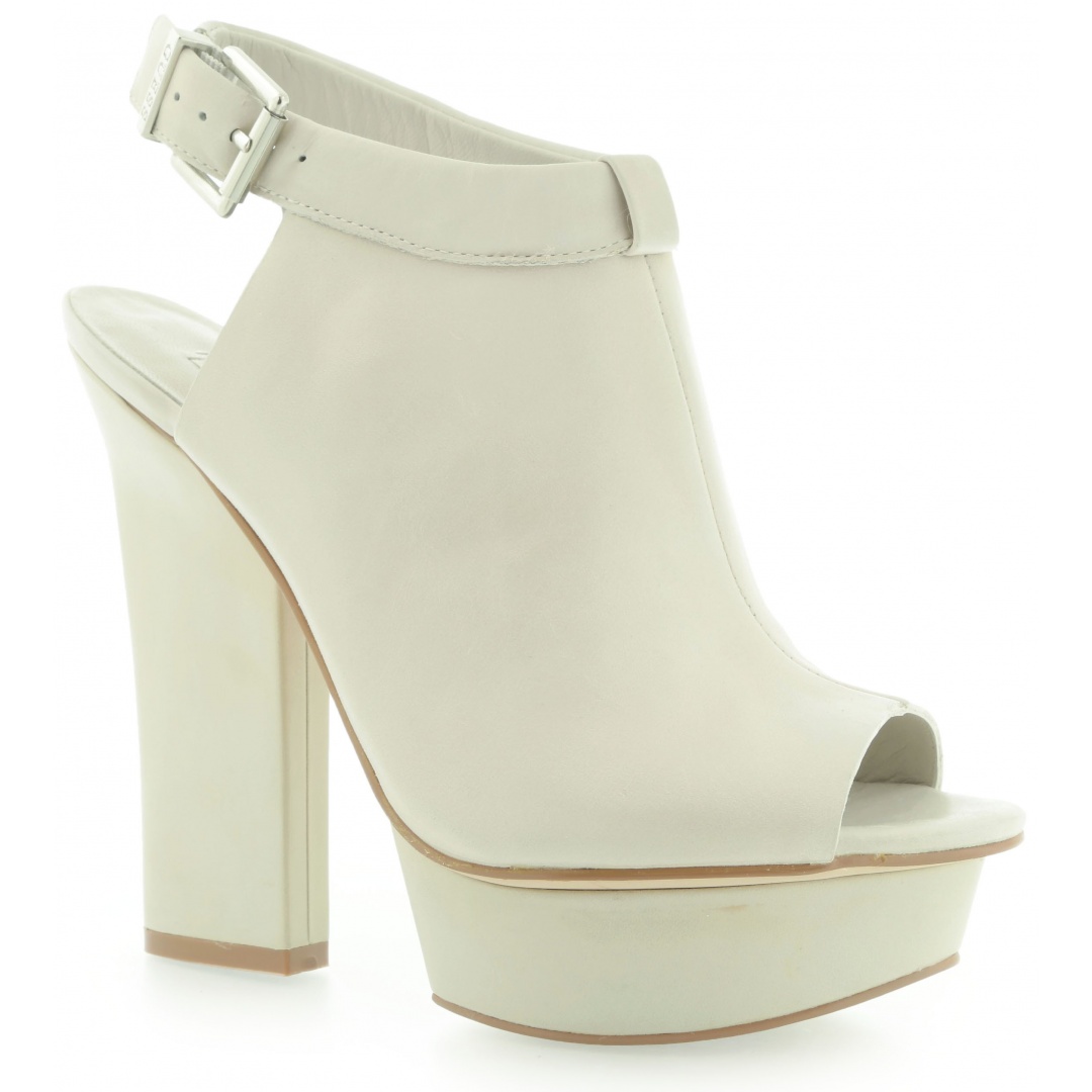 BOTKI GUESS JUNITA SPUNTATO OPEN TOE LEATHER